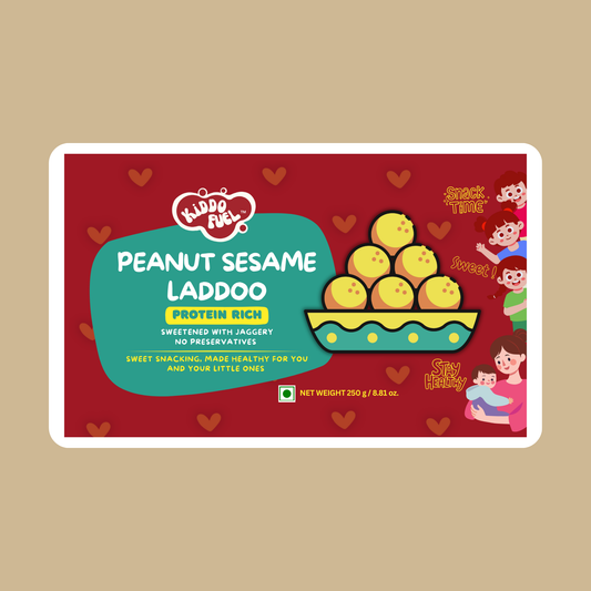 Nutritious snack for kids – peanut sesame laddoo with natural ingredients