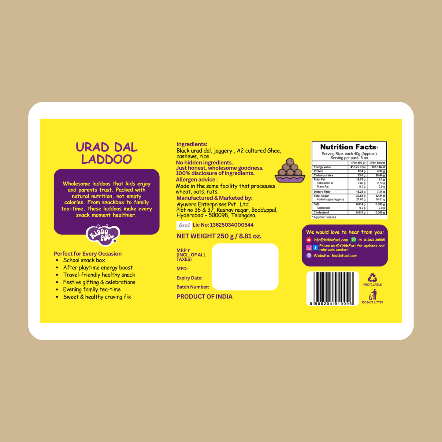 Nutritious urad dal laddoo rich in protein, calcium, and healthy fats