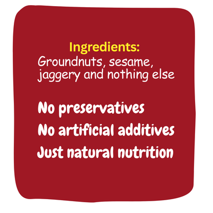 Natural ingredients for Peanut Sesame Laddu: High-quality peanuts, sesame seeds, jaggery, and cardamom