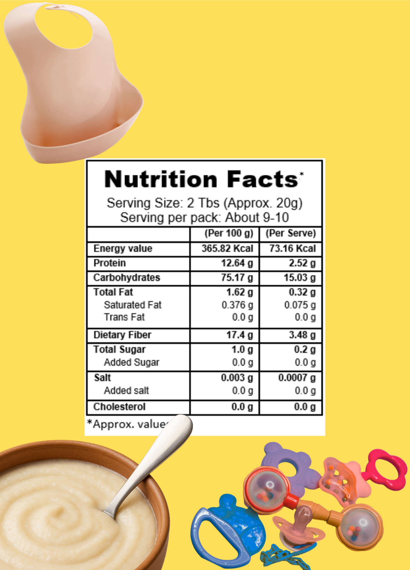 Kiddo Fuel Rice Cereal pouch for babies 6 months and above. Smooth, easy-to-digest cereal made from 100% rice with no preservatives. Rice is rich is vitamin b12