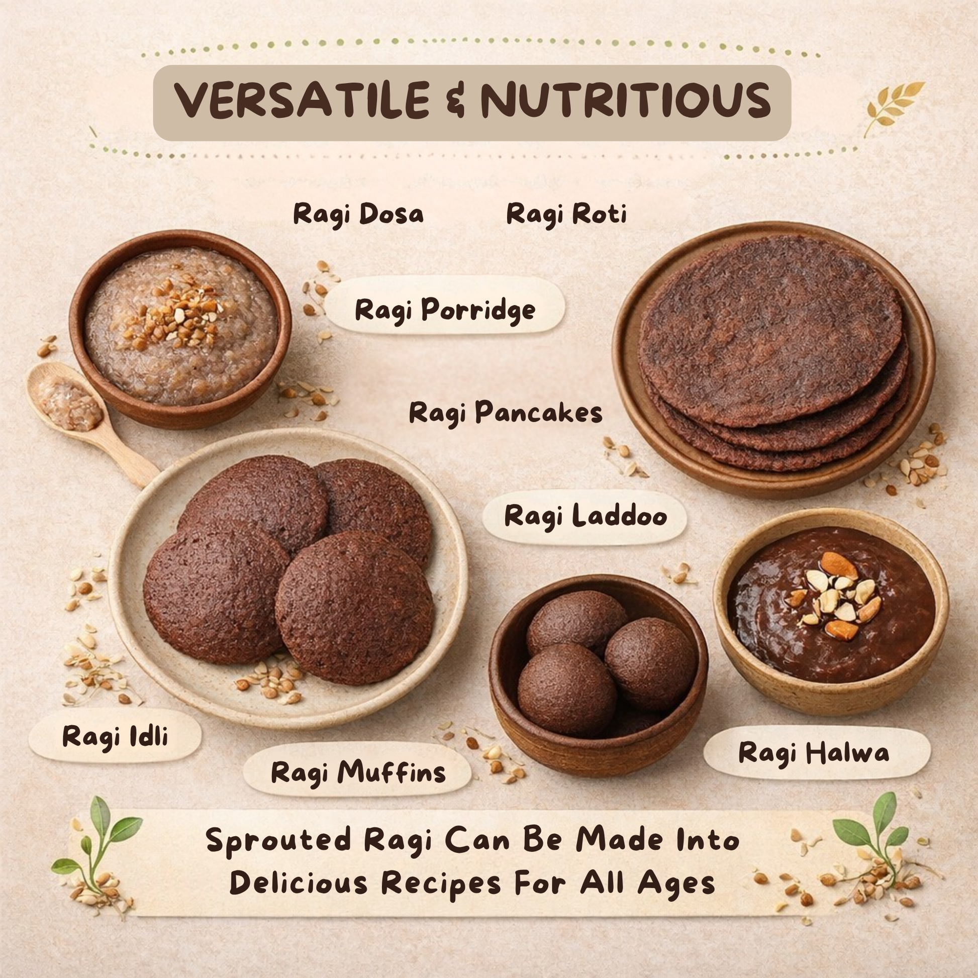How to prepare Kiddo Fuel Sprouted Ragi Cereal for babies - use or recipes