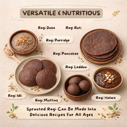 How to prepare Kiddo Fuel Sprouted Ragi Cereal for babies - use or recipes