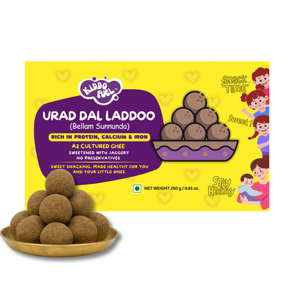 Premium Black Urad Dal Sunnundalu with Jaggery - Authentic Indian healthy sweet for toddlers and kids