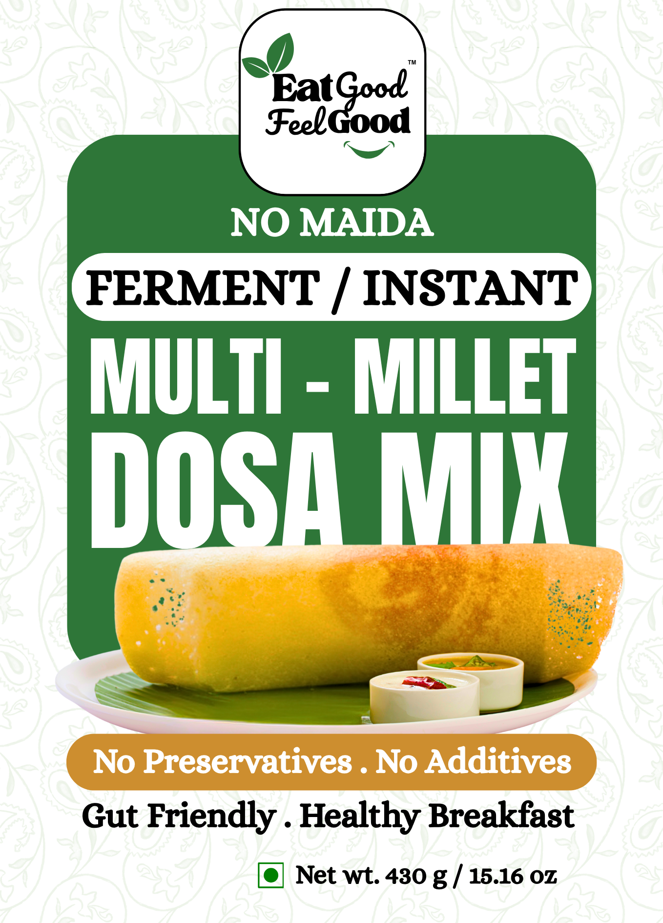 multi millet dosa mix pack no maida no preservatives healthy breakfast eat good feel good by kiddo fuel