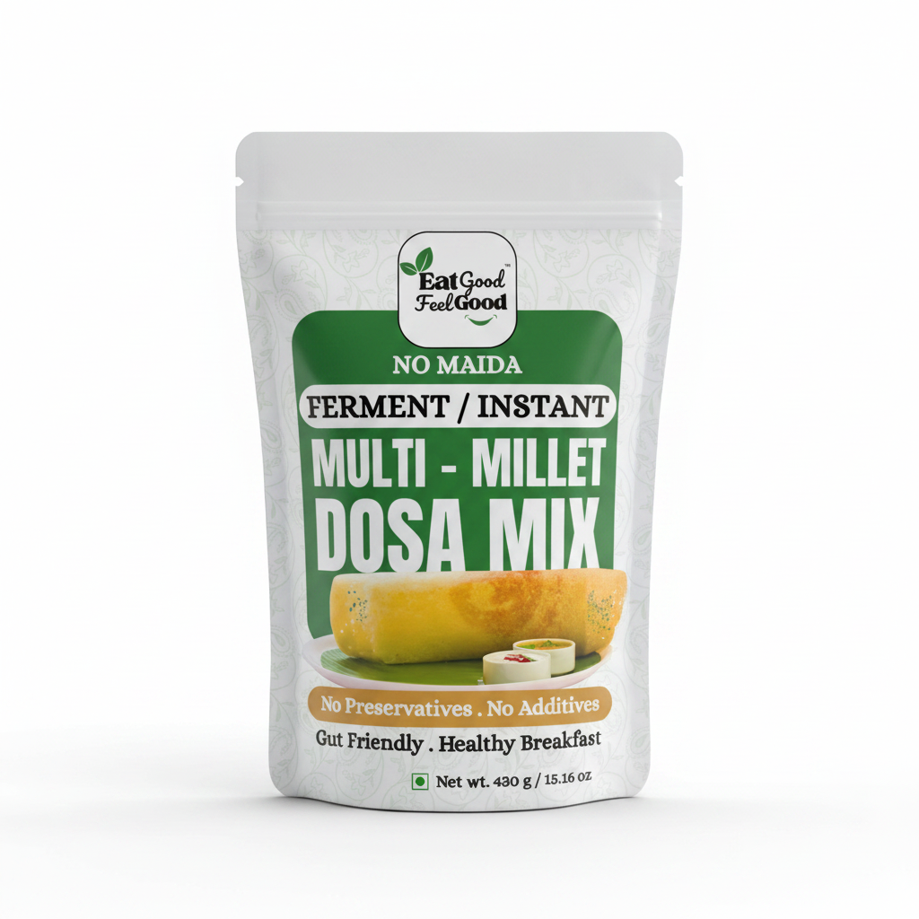 Multi Millet Dosa Mix | Eat Good Feel Good by Kiddo Fuel | 430g
